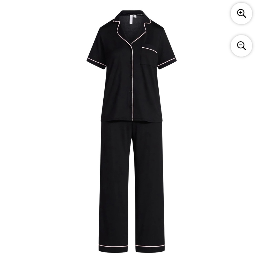 🆕 Joyspun Women's Black Pink Pajama Set Size Medium (8/10) NWT - Picture 4 of 4